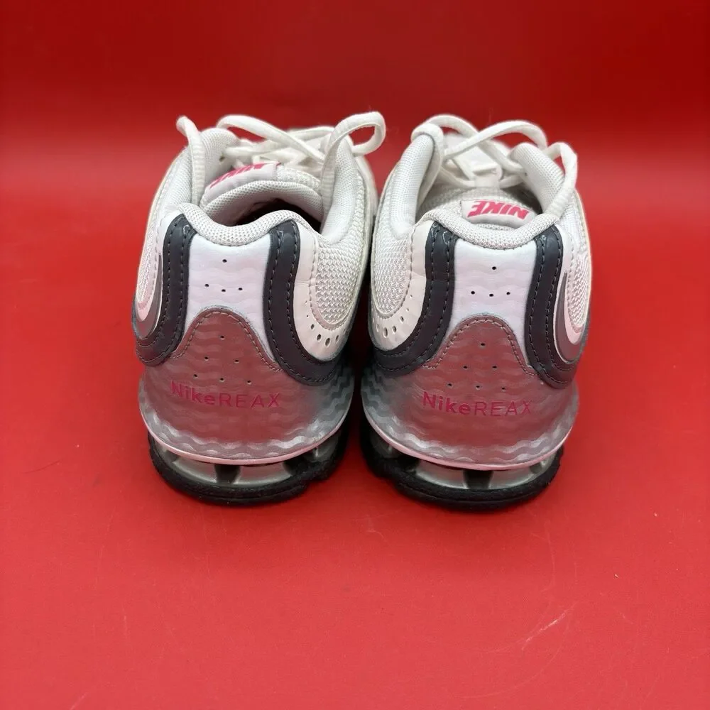 Nike Reax Run 5 Woman's Running Shoes White Silver Pink 407987-116 Size 7